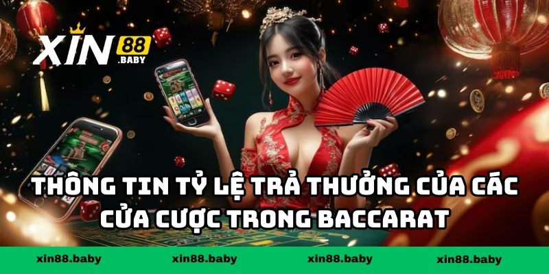 Thông tin tỷ lệ trả thưởng của các cửa cược trong baccarat